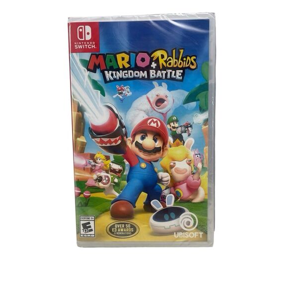 Mario + Rabbids Kingdom Battle 2017 Nintendo Switch Video Game New Sealed - Picture 1 of 5